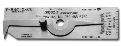 V-Wac Single Weld Gauge - Inch or Metric